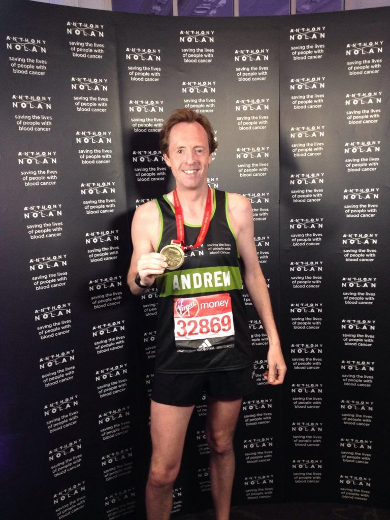 Image of Andrew Potter after marathon